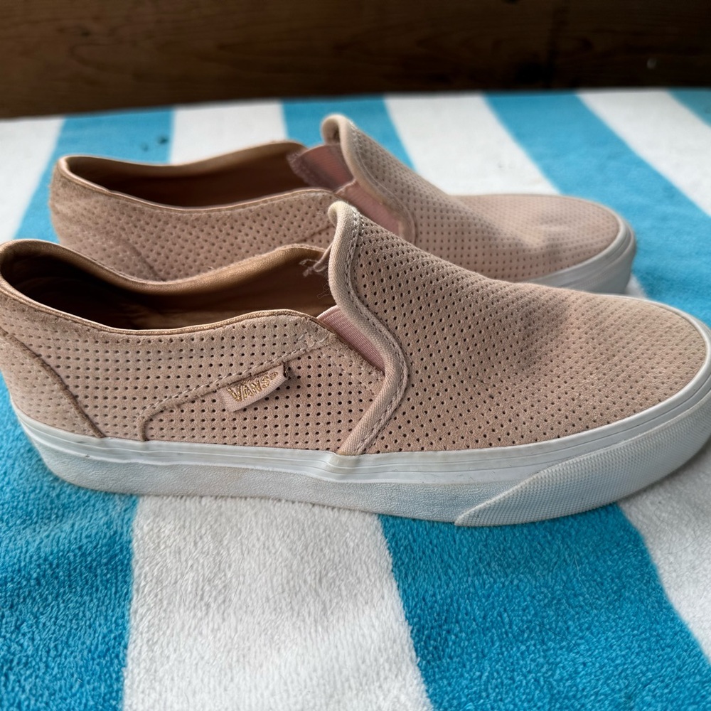 Vans Blush Perforated Slip-On Shoes
